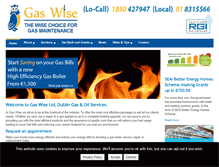 Tablet Screenshot of gaswise.ie