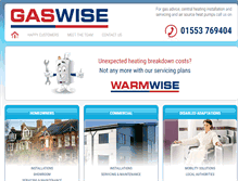 Tablet Screenshot of gaswise.co.uk